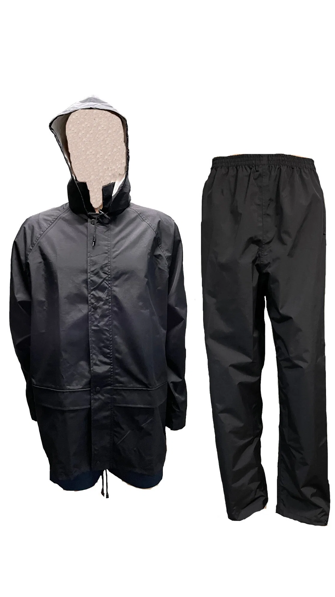 Wholesale/Supplier Hooded Nylon/PU Rain Suit with Custom Logo