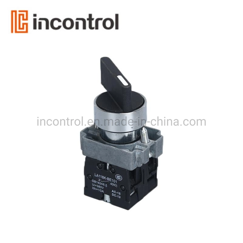 Xb2 Series Black Colour 22mm 2 or 3 Position Optional Short Rotary Button Switch