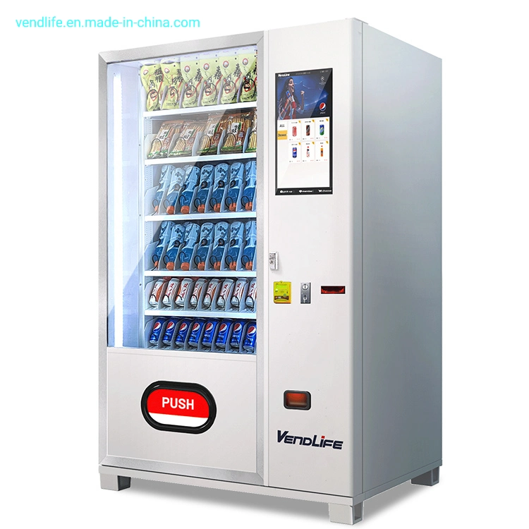 Cheap and Quality Drink Snack Refrigeration Vendlife Vending Machine Free Customized Wrap