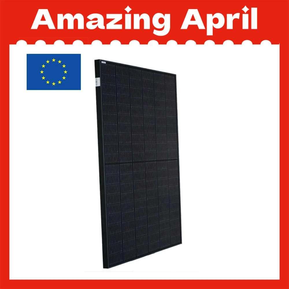 EU Stock Panel Solar Mono Negro Completo para Hogar Ja Solar 365W Módulo PV Monofacial