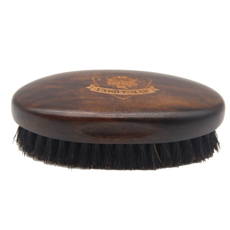 Top vendre Antique Restauration de couleur naturelle brosse à bristle animaux en bois Brosse barbe pour hommes