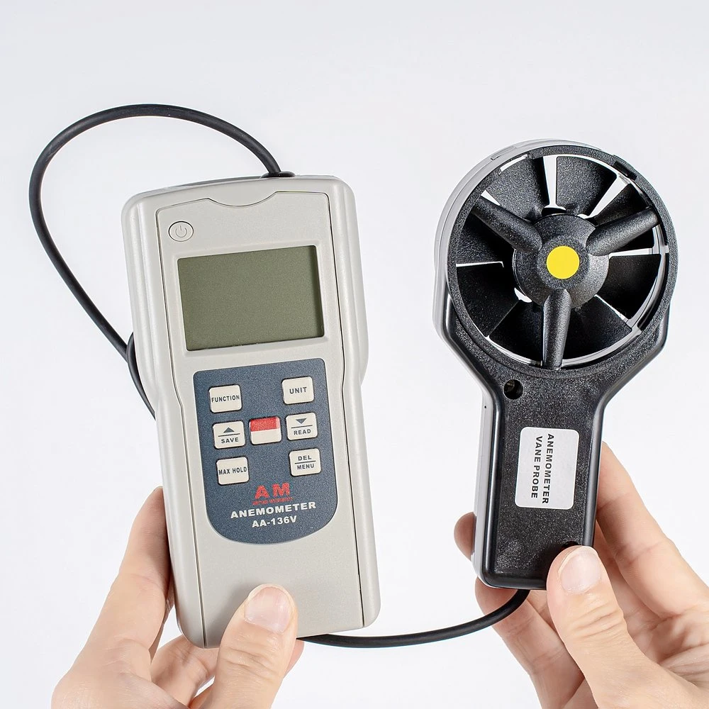 AA-136V Digital Anemometer Mini Wind Speed and Temperature Meters