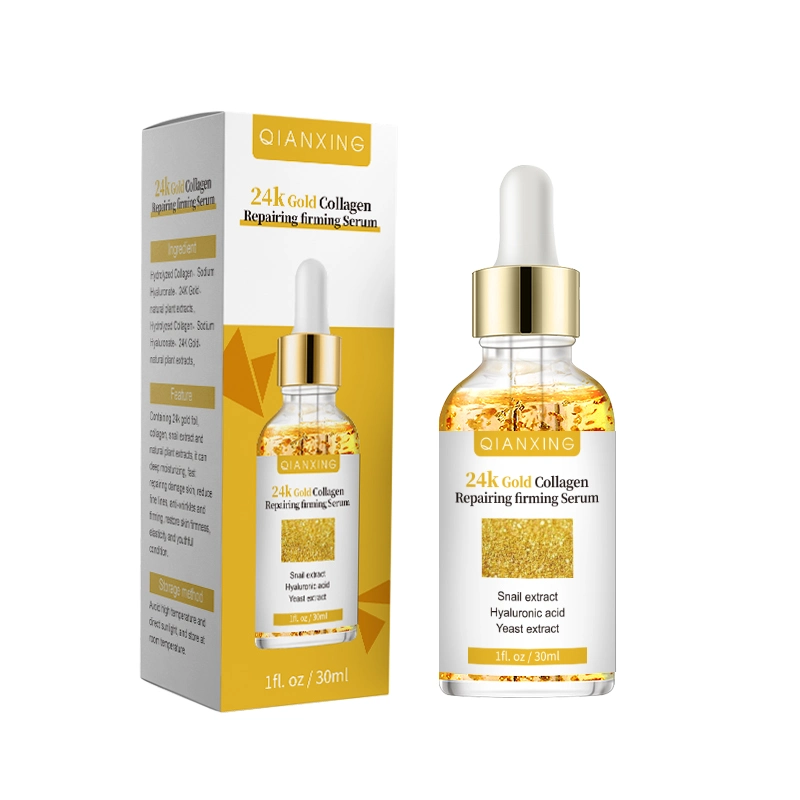 Manufacturer Skin Care 24K Gold Collagen Firming Facial Serum for Beauty Lady