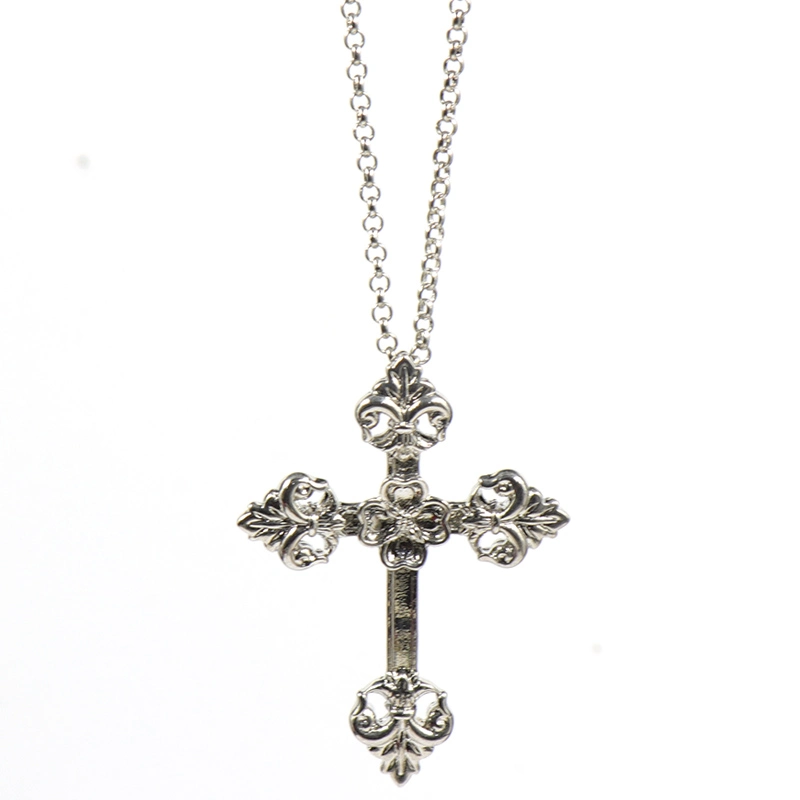 Factory Custom Made Metal Alloy Jewelry Manufacturer Customized Brass Ornament Accessory Bespoke Wholesale Fashion 3D Stainless Steel Crucifix Pendant Necklace