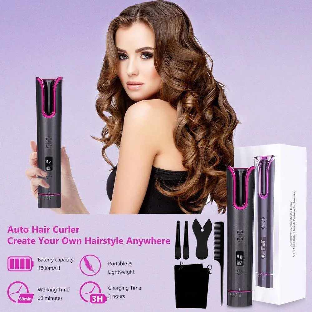 Rotating Curling Iron Large Volume