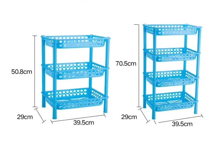 2-Tier Bathroom Plastic Corner Storage Container Rack Organizer Shelf