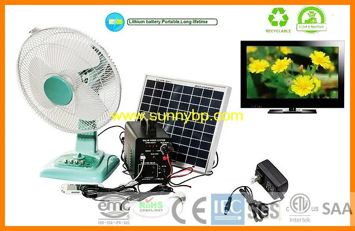 10W Portable Solar Generator Light System with Radio Bluetooth Speaker