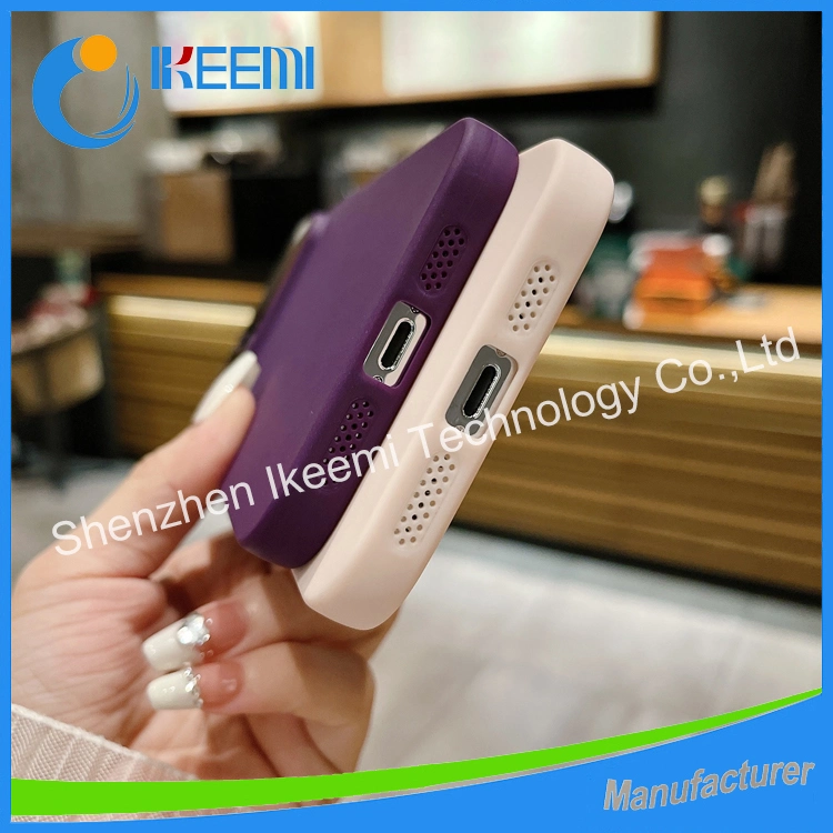 Popular Big Window Suitable for iPhone 14promax Silicone Phone Case Comes with Lens Film Solid iPhone Anti Drop Case