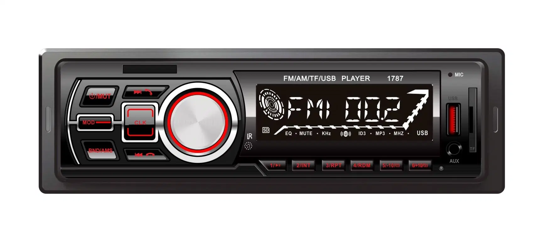 مشغل صوت موسيقى MP3 ستريو للسيارة مع USB/FM/TF