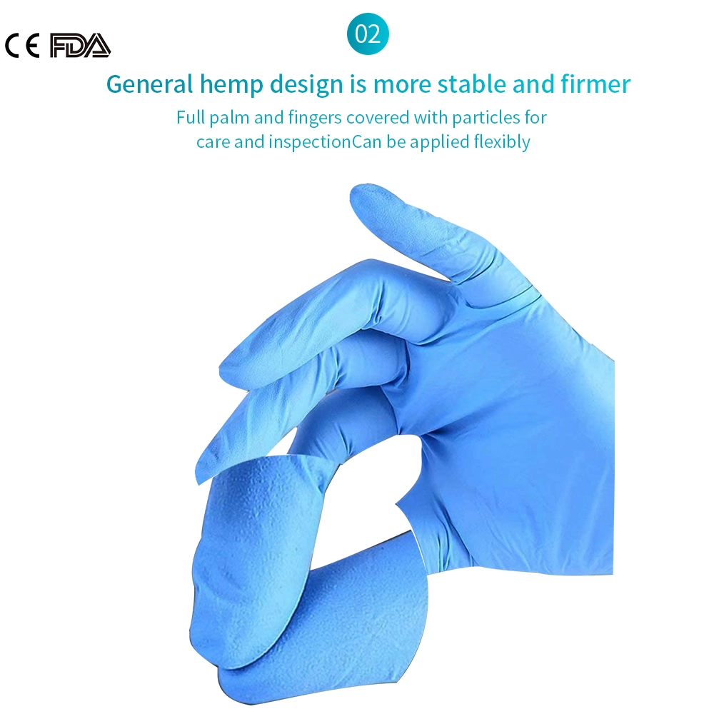 Hot-Sale Color Customized No-Powder Nitrile Disposable Cleaning Work Gloves