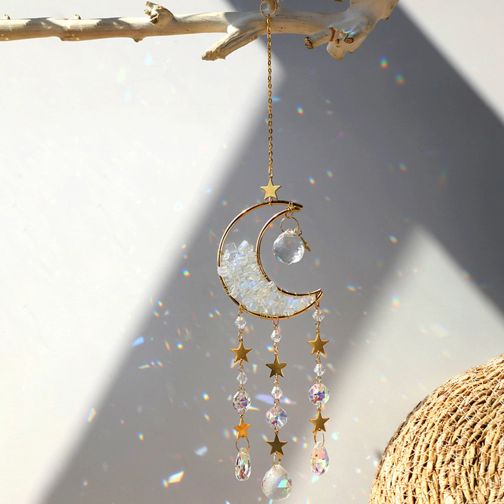 Moon Crystal Hanging Ornament Home Decoration Dream Catcher