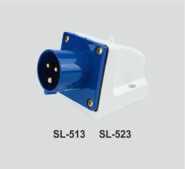 IP44 2p+E 3pin 16A 32A Surface Mount Industrial Wall Inlets