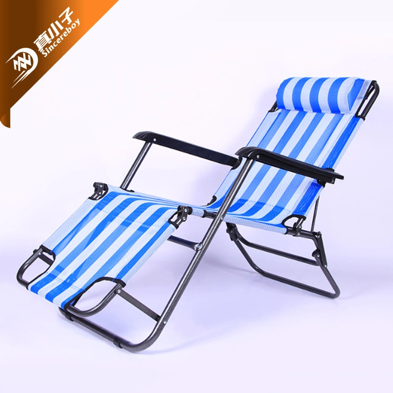 Sillón de pesca ajustable de hierro metálico fácil de llevar Playa plegable de aluminio Silla de camping