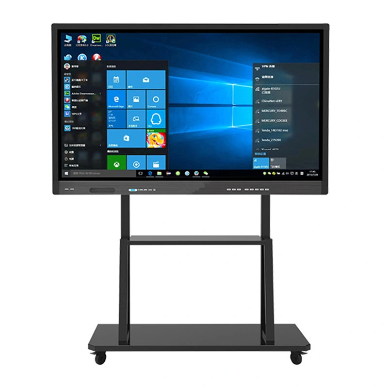 Buen precio Pantalla táctil interactiva de alta calidad TV LCD LED 4K UHD televisor inteligente con sistema electrónico de la escritura de la Conferencia de la Junta de Educación de negocios