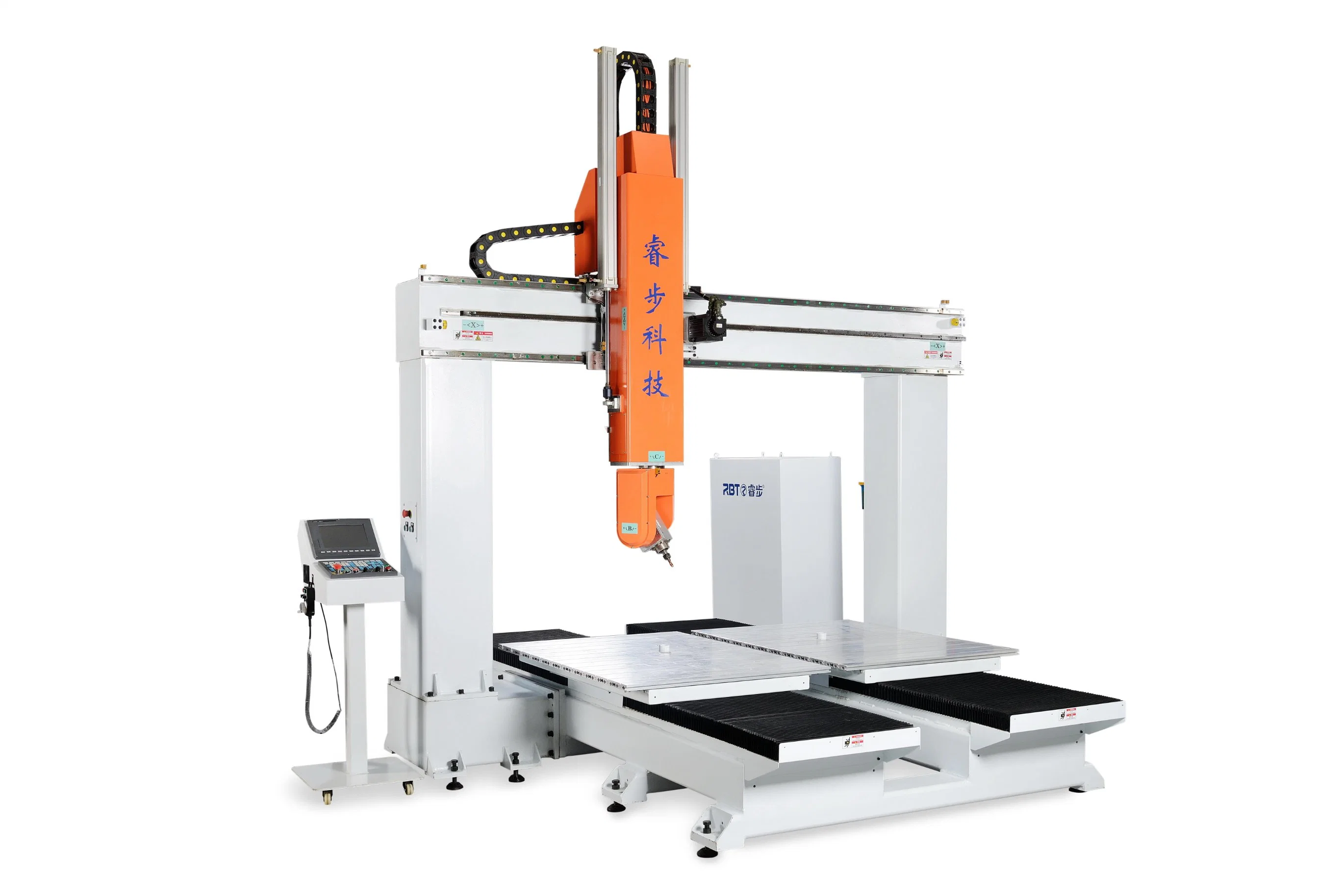 Las tablas de doble de trabajo CNC inteligente Taladros y corte de la máquina con cambiador automático de la hoja de industriales y de socorro tallado de corte artesanal