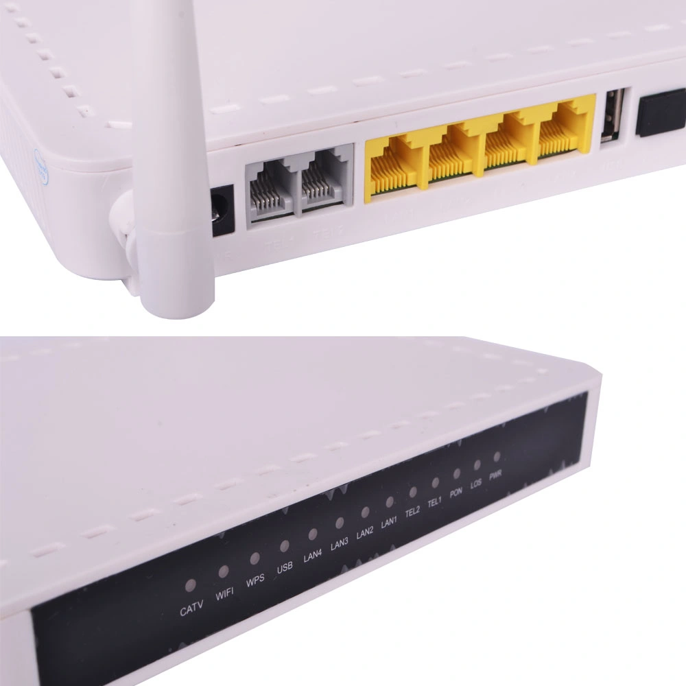 1GE + 3fe+VoIP WiFi con RF CATV Gpon ont