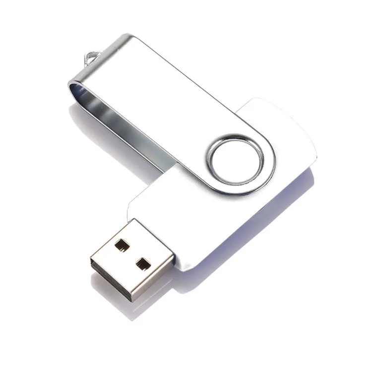 ذاكرة محرك أقراص USB محمول معدني دوار Memory Stick 4GB مقاوم للمياه 512 جيجا بايت قرص USB لمحرك أقراص القلم على شعار Key PendDrive Custom