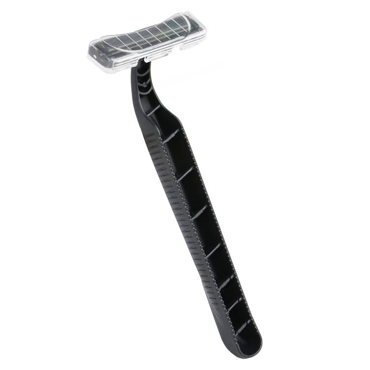 Long Plastic Handle 2 Blade Shaving Razor for Men Twin Blade Disposable Razor