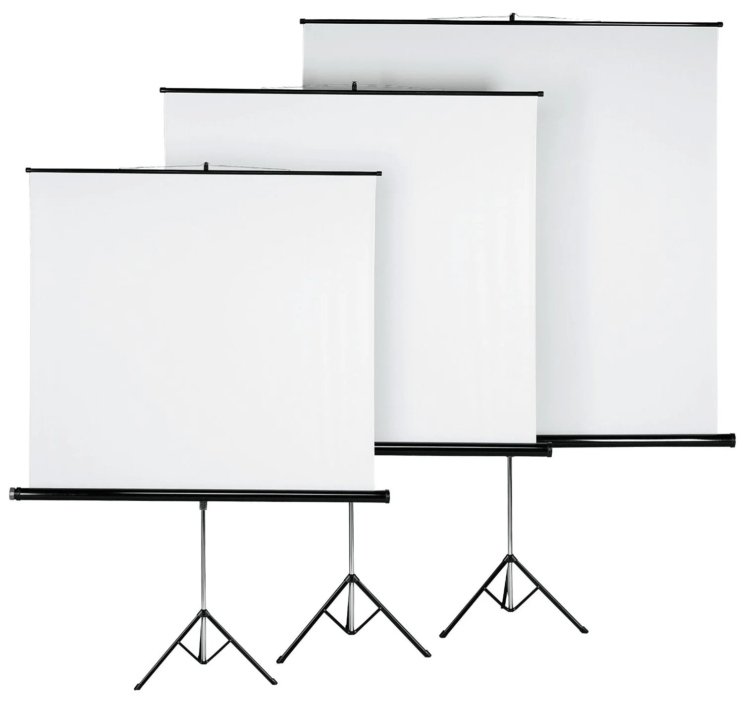 84"X84" Matte White Tripod Manual Projection Screens