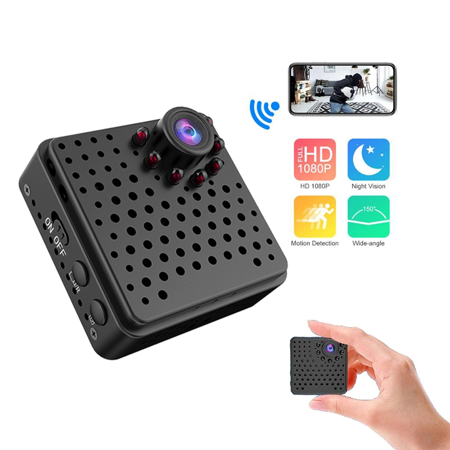 Caméra de sécurité sans fil extérieure Mini Cam W18 Modèle Caméra de voiture Mini Caméra avec WiFi avec Spot Light 3 Modes (wc001W18)