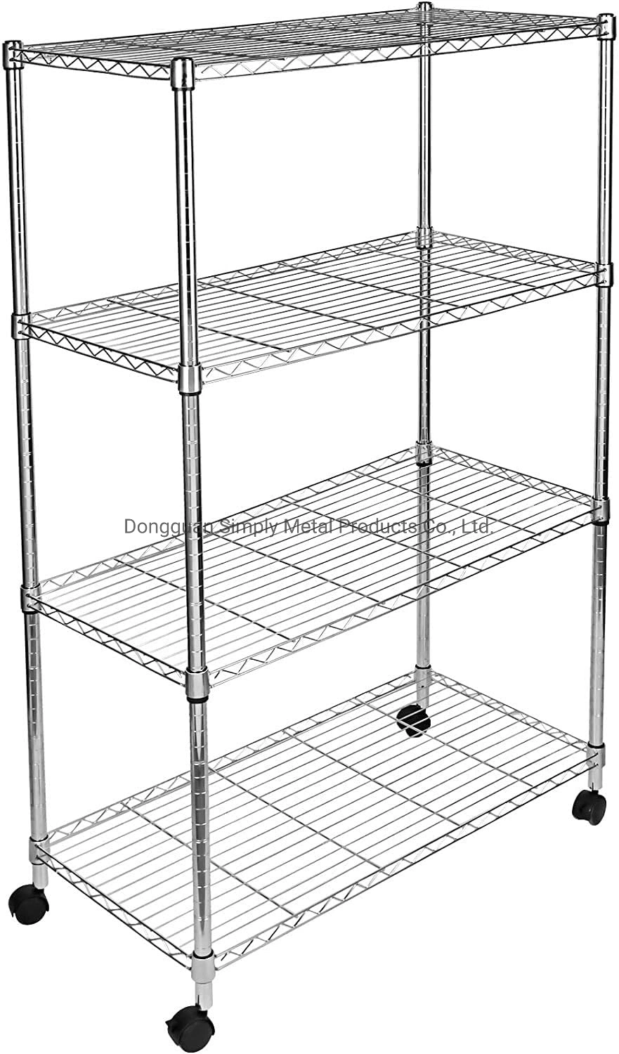 Simplemente Claccic 4 estanterías de almacenamiento de nivel unidad con la vida fácil para hacer espacio