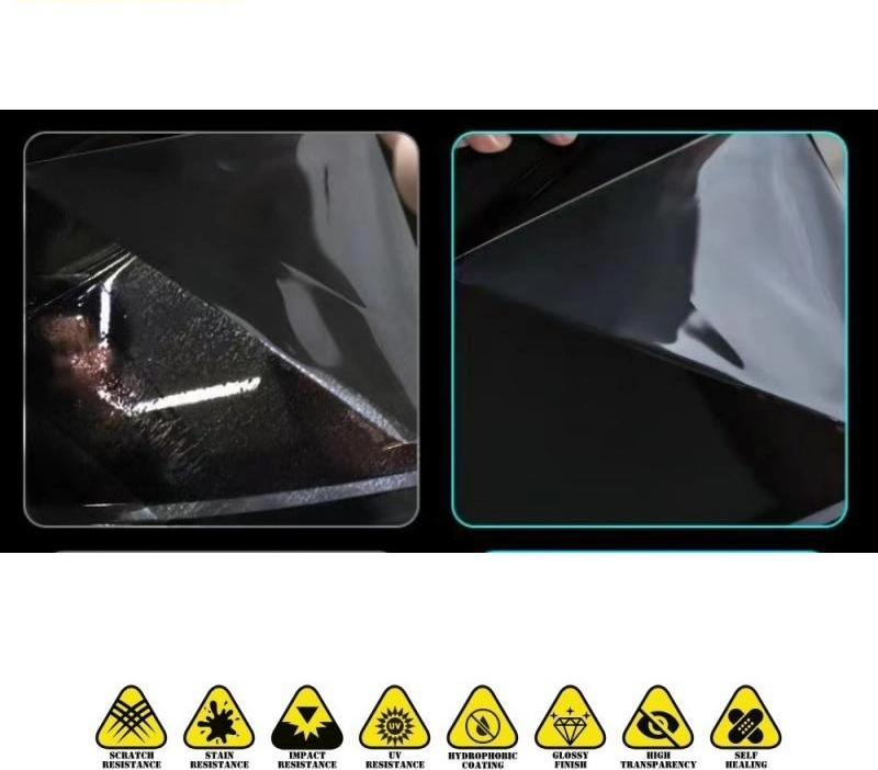 6,5/7,5/8,5/10mil 5 pies × 50 pies 5~10 años de garantía Japonés Tecnología resistencia al desgaste TPU transparente PPF