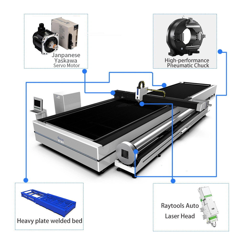 CNC Automatic Laser Cutter Metal Fiber Laser Cutting Machine