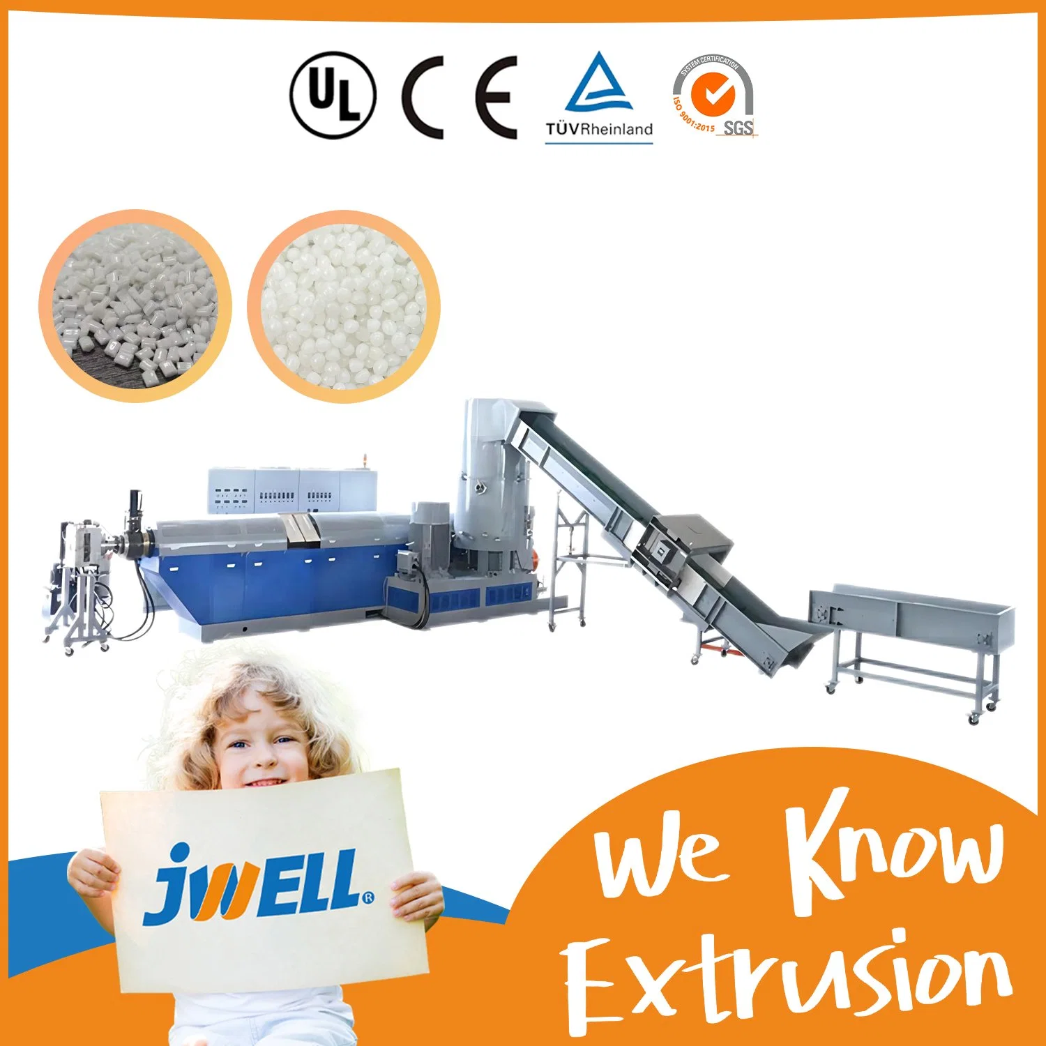 Jwell Plastic Cursher/ Plastic Compounding Machine