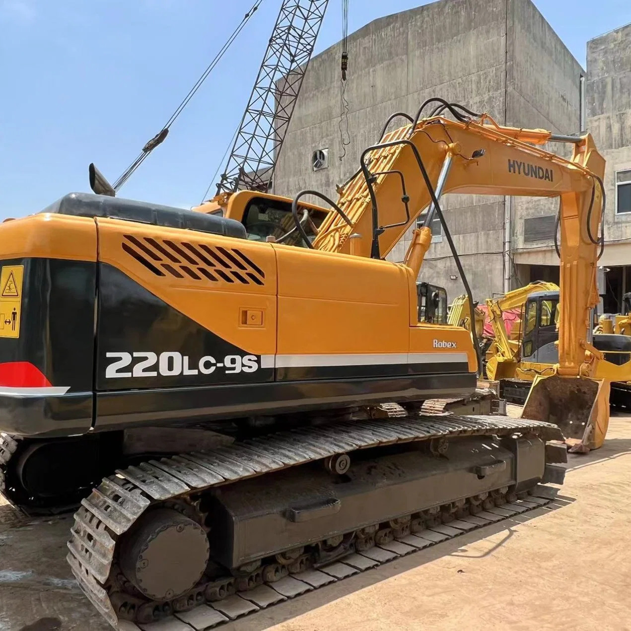 Hyundai de segunda mano de la excavadora 220LC-9s con el Real buenas condiciones de venta