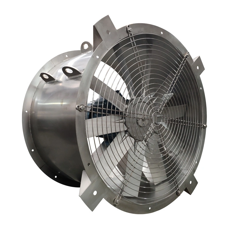 Ventilador de conduta axial de escape industrial de metal, montado na parede, ventilador Ventoinha