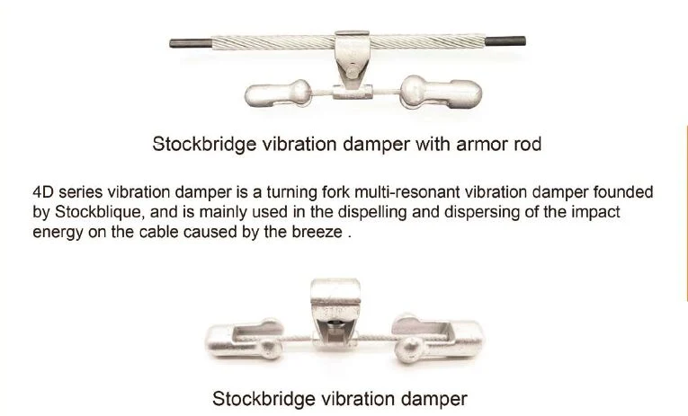 Línea de transmisión de polo de accesorios de hardware AV TIPO Amortiguador Stockbridge