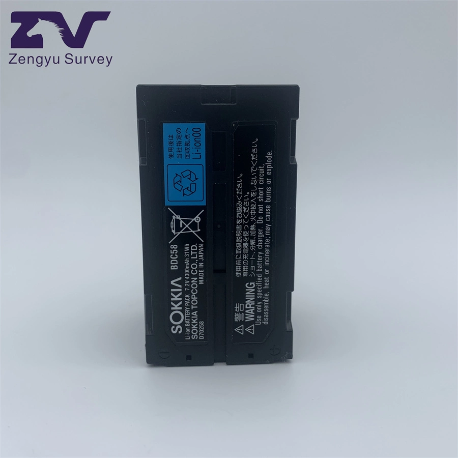 Zengyu High Quality Sokki Surveying Accessories Bdc58 Battery for GPS