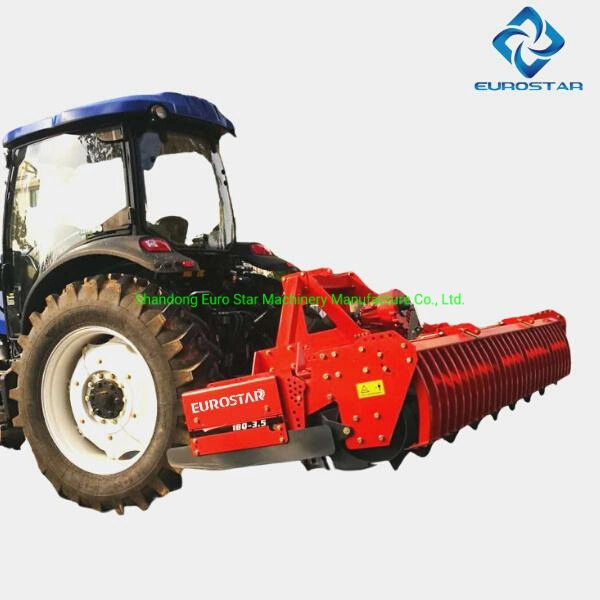 Working Width 3m Power Driven Harrow for Farm Tractor 110-160HP Disc Pto Roller Heavy Duty Tiller CE Driven Rotary Harrow True Vertical Tillage Powered Gearbox