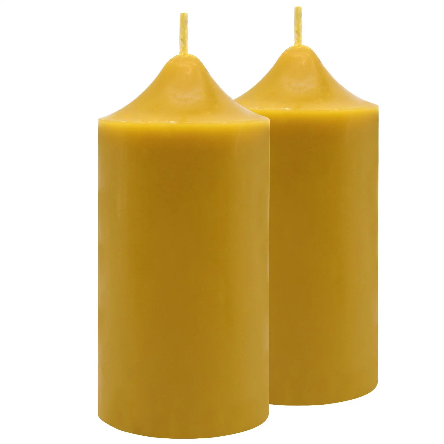 Natural Organic Beeswax Pillar Candles for Clean Air