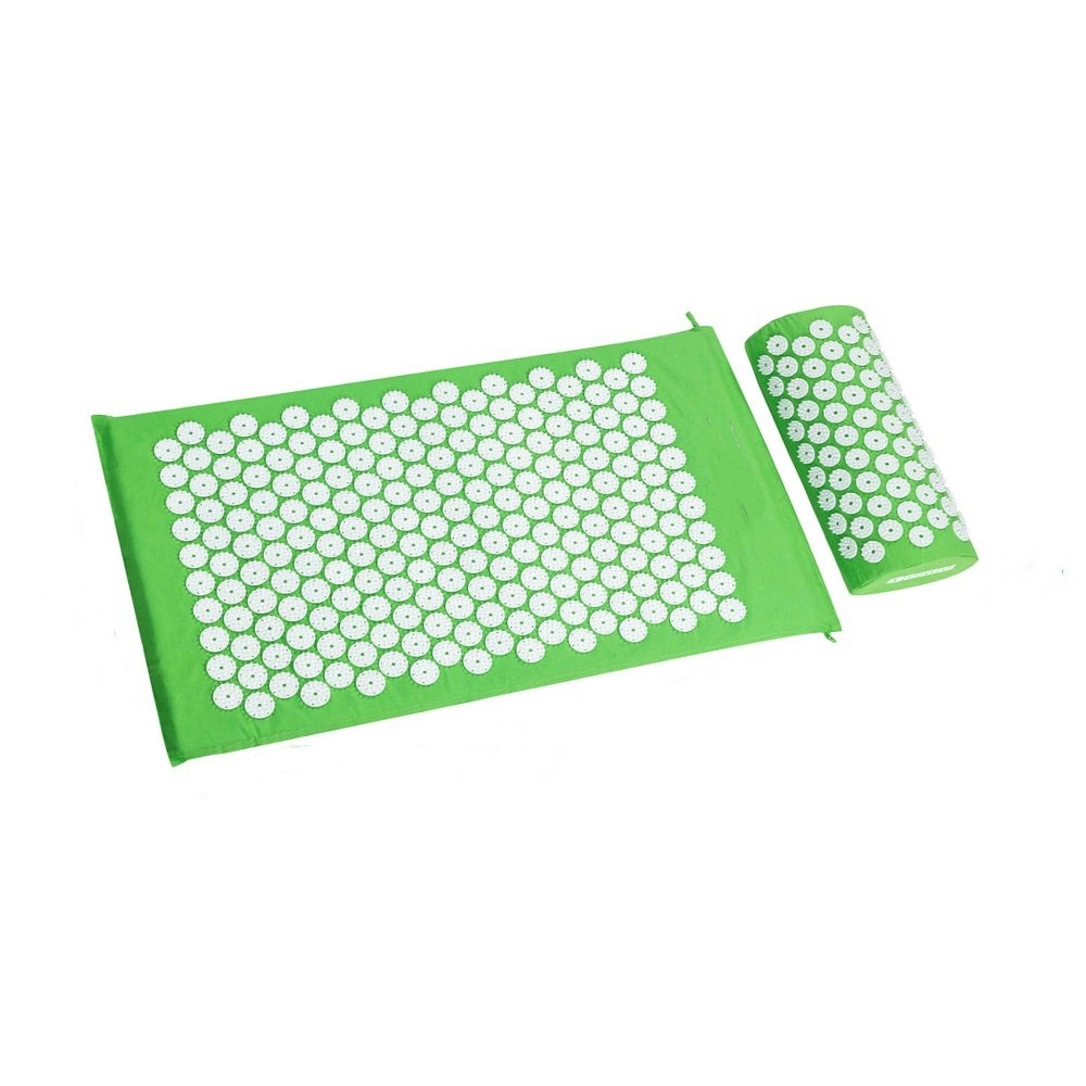 Eco-Friendly Yoga Massage Acupressure Mat Set House Mat and Pillow Set with Acupuncture Spiky Needle Acupuncture Mat