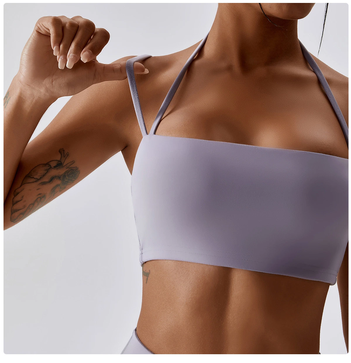 Wholesale/Supplier Strappy Sports Bra for Women, Sexy U Back Medium Support Yoga Bra with Removable Cups