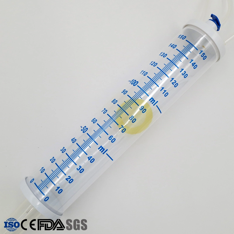 Sterile Infusionsleitung/Infusionsleitung, Bürettentyp, für Kinder, 150cc, Luer-Lock, PE-Beutel Verpackung, CE&amp;ISO13485