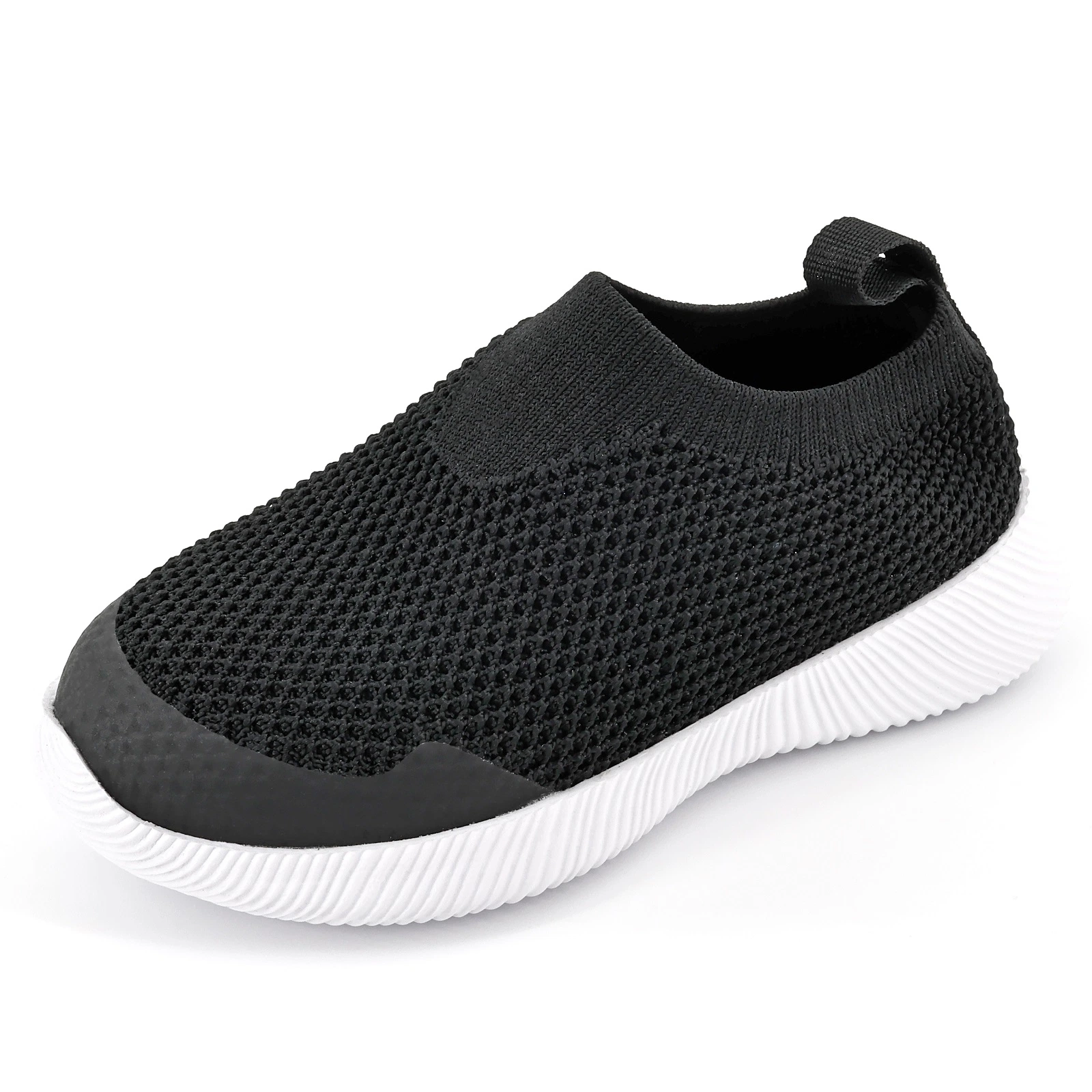 Wholesale Little Children Casual Sneakers Slip on Trendy Fly Knit Kids Footwear