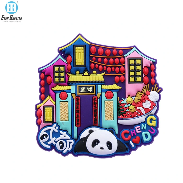 Premium Soft PVC Tourism Souvenirs Refrigerator Magnets Rubber 3D Fridge Magnet