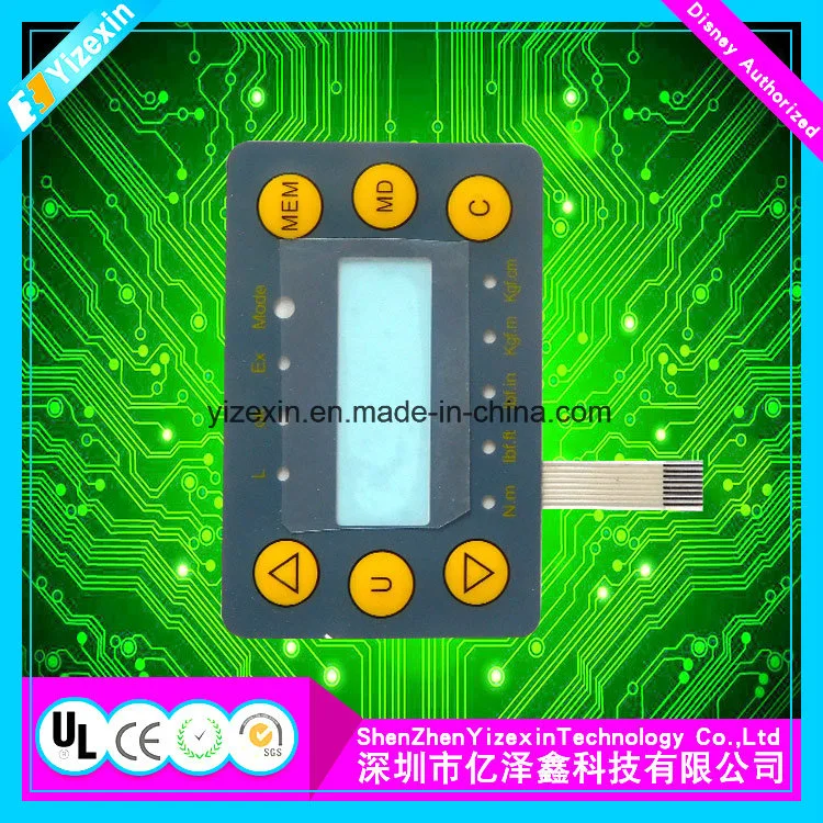 Various Types Membrane Switch Made by Different Imported Material