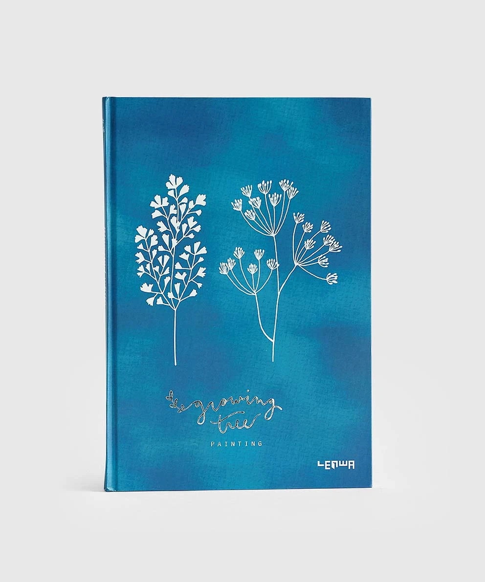 Blue Flower Gift School Office Notebook