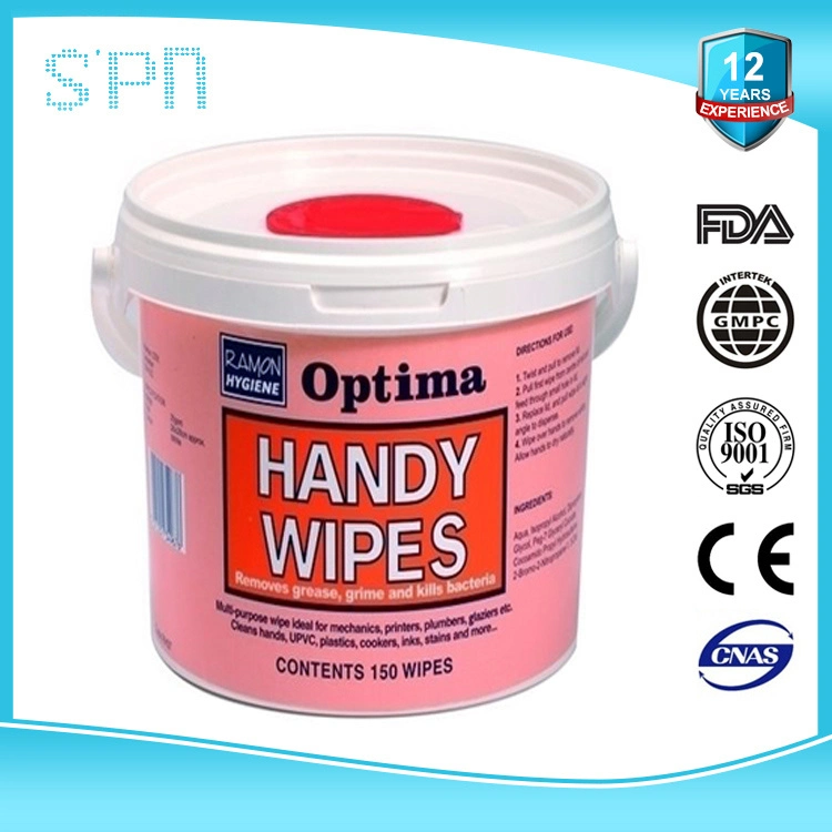 Special Nonwovens Antibacterial OEM Private Label Disinfect Soft Smart&Effective Antiseptic Industrial Cleaning Wet Wipes