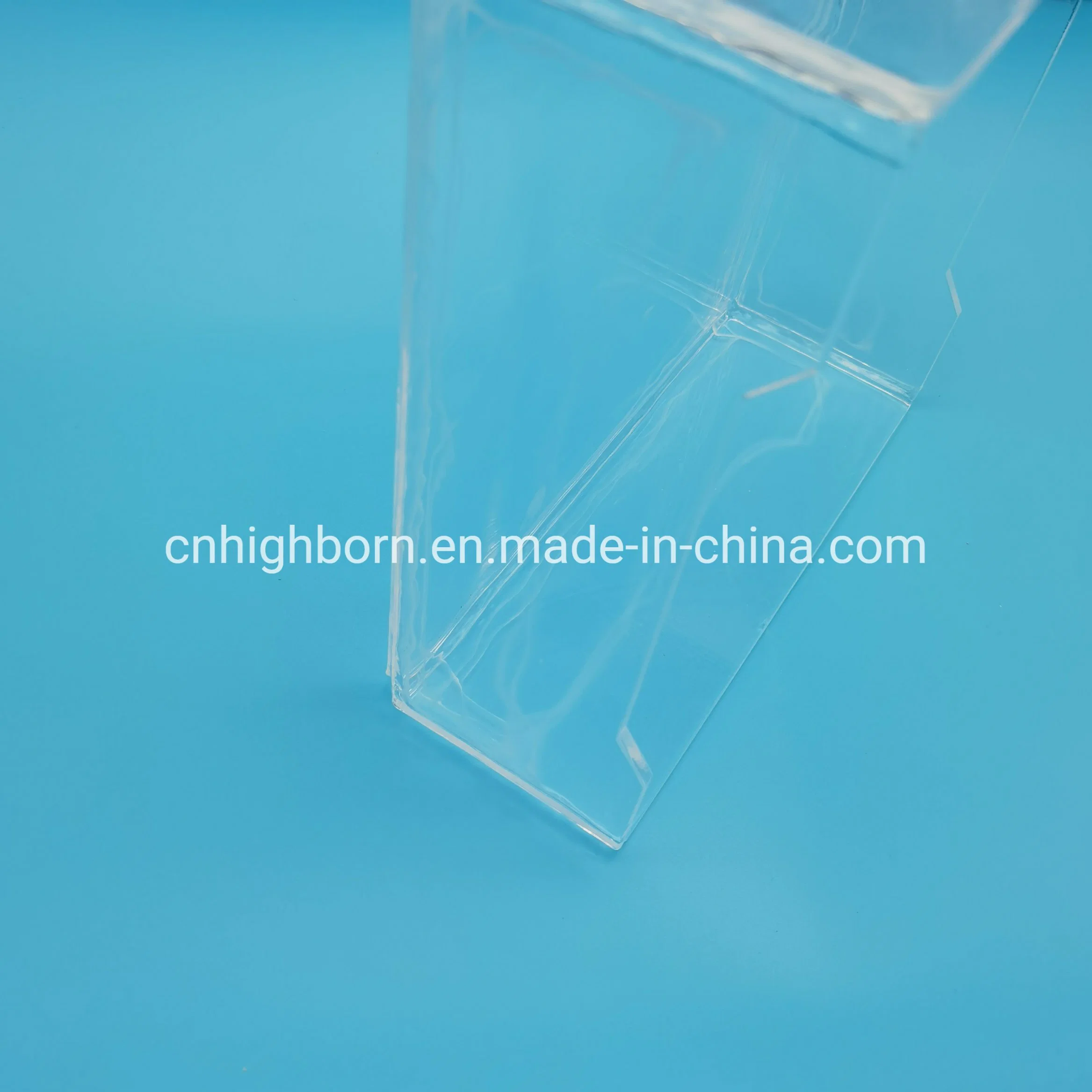 Long Service Life Heat Resistance Clear Fused Quartz Glass Furnace Sagger Tray Square Silica Dish