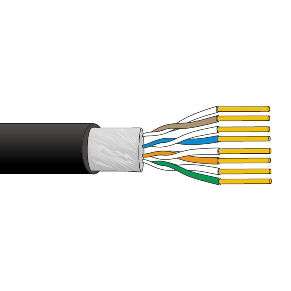 Cable de Control e Instrumentación de Audio para exteriores/interiores 12prs 22AWG cable de cobre Cable PVC/LSZH envolvente multipar sin apantallamiento