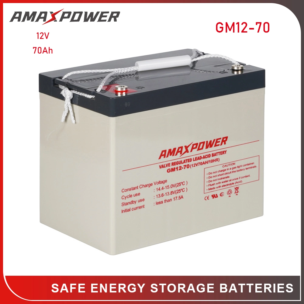 Amaxpower 12V65ah VRLA AGM Akkumulator 12V 65ah/65AMP UPS Storage Lead Acid Battery for Power-Supply/Solar/Wind-Energy/EV/EPS/Pack