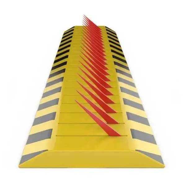 Wholesale Traffic Control Security Steel Tire Spikes Road Barrier Metal One Way Manual Speed Bump Deflater Tire Killer