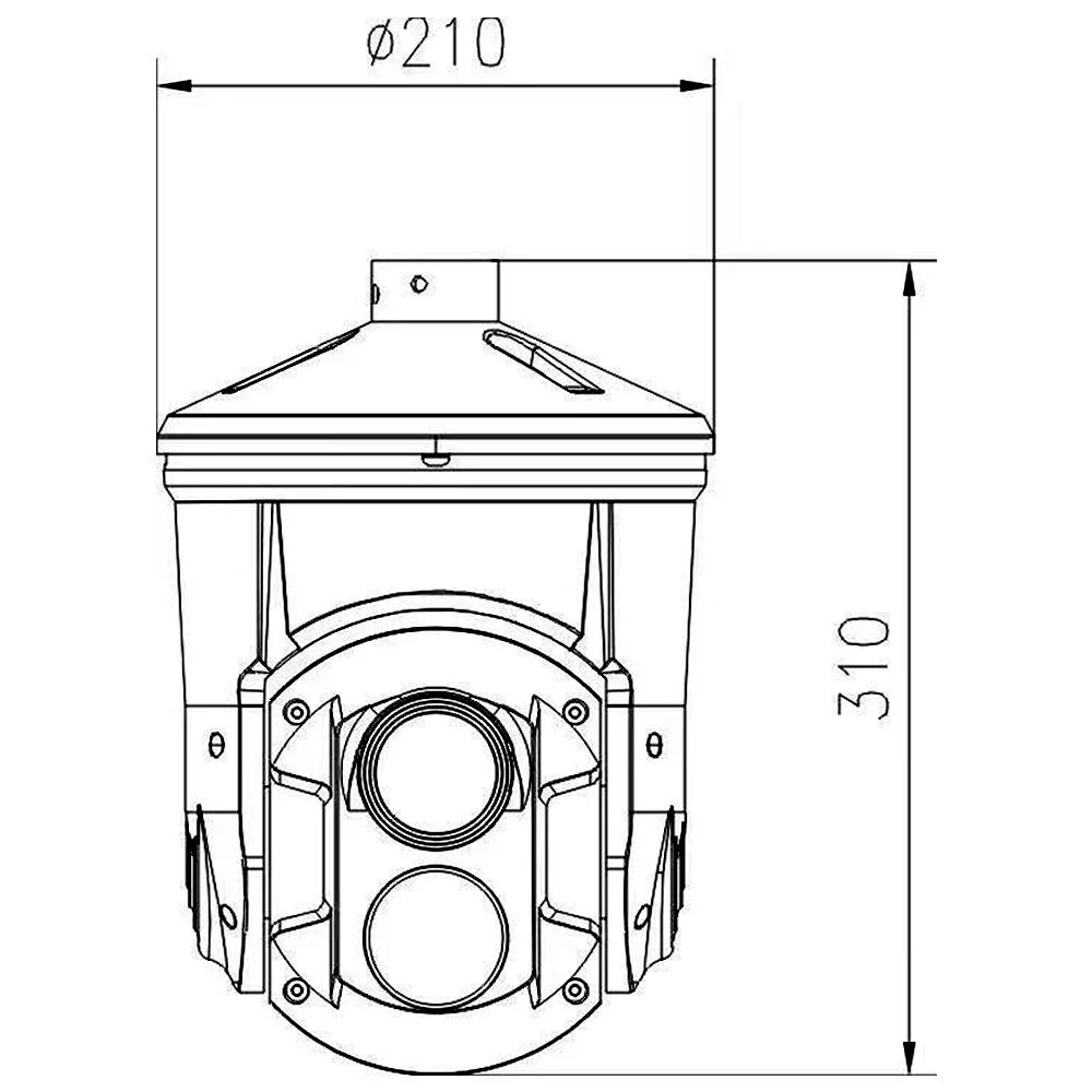 PTZ-Dome-Kamera mit Dual-Spectrum-Thermografie