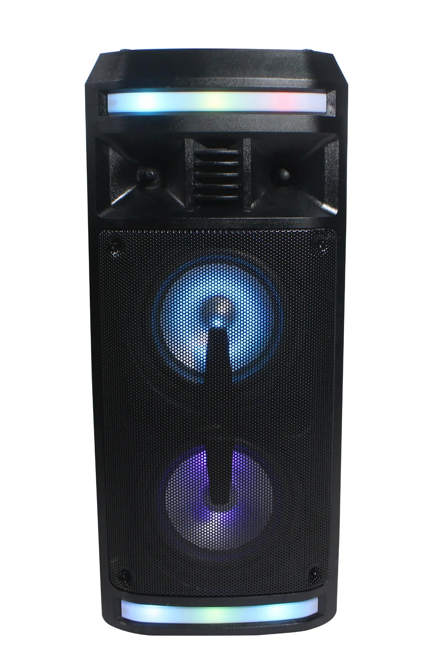 Altavoz de 25W pulgadas de 6,5 partes Sound Box altavoz portátil con Puerto USB altavoz de torre Bluetooth para exteriores con luz