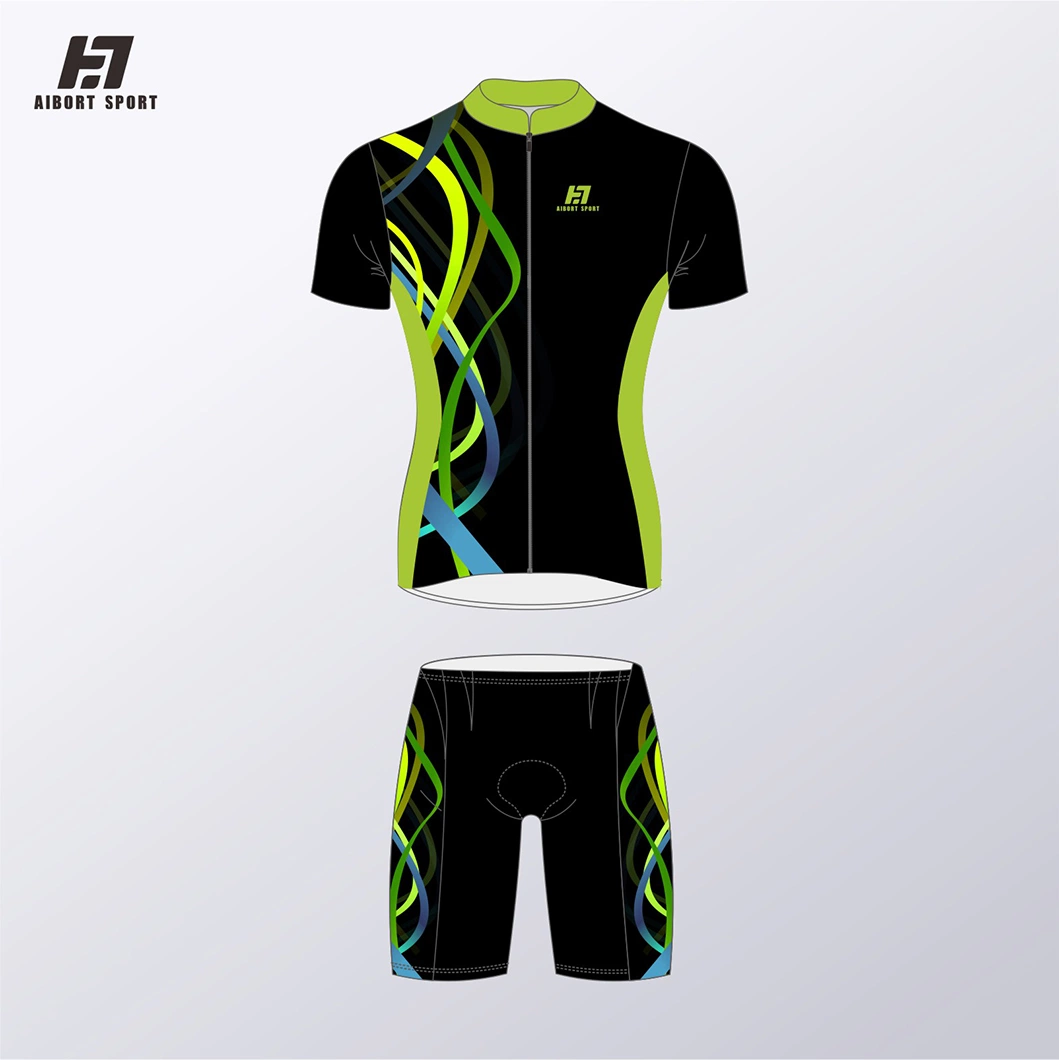 Aibort Design Custom Men and Woman 100% Polyester Sublimation Summer Sleeveless Mountain Professional Team Cycling Jersey