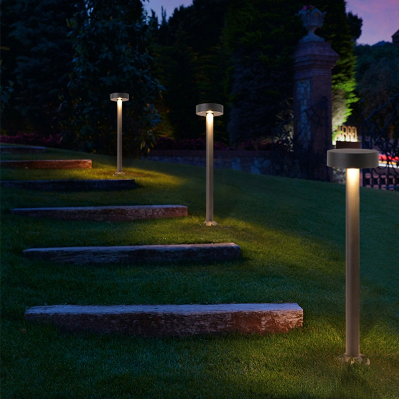 Europa fuera de Black Metal de aluminio 2700K de LED blanco cálido de las luces de jardín al aire libre